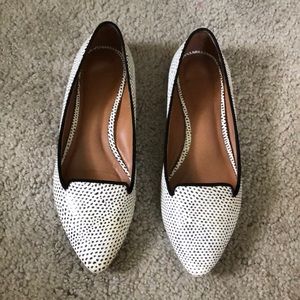Aldo Black and White Flats